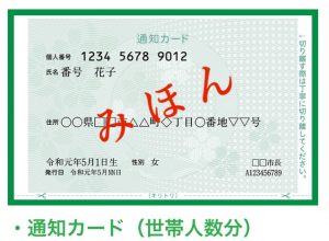 マイナンバー通知カード