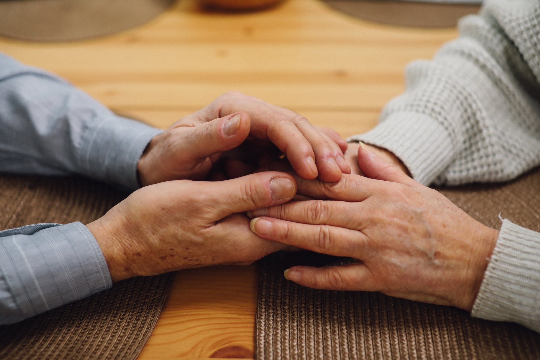 hands cute happy pensioner